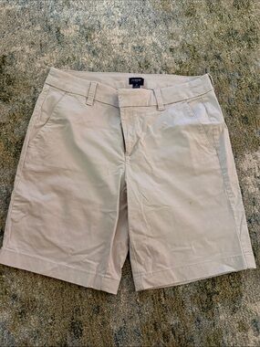 J. Crew Factory Beige Cotton Chino Shorts